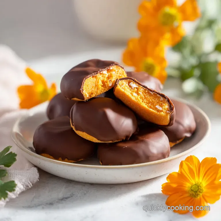 Sweet, golden-brown balls dusted with crushed Butterfinger, artfully arranged on a dark slate platter.