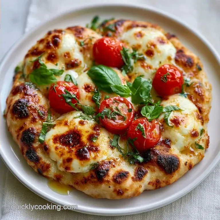 Fresh Basil Margherita Flatbread: Crispy and Fast
