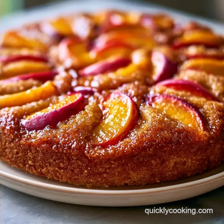 Tender Fresh Peach Cake