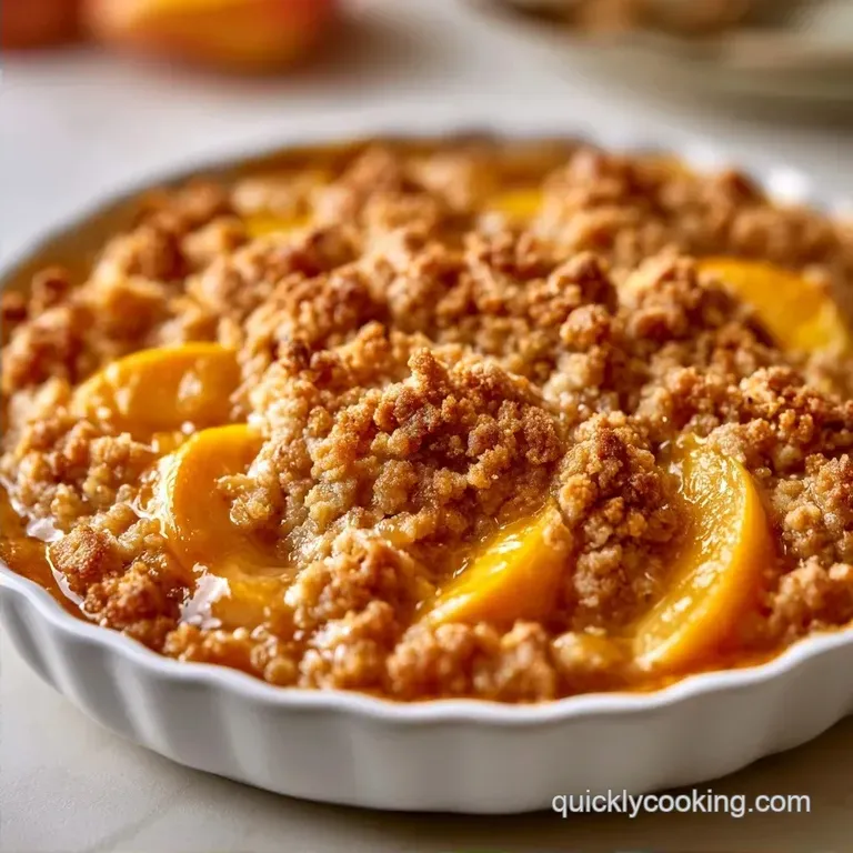 Peach Crisp with Fresh Peaches