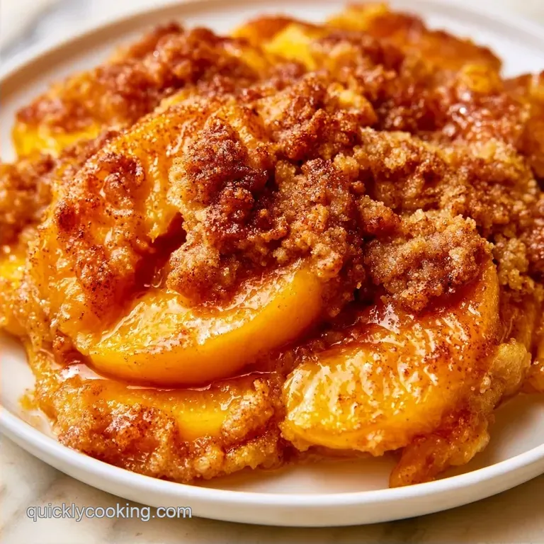 Fresh Peach Crumb Cake: Buttery and Crisp