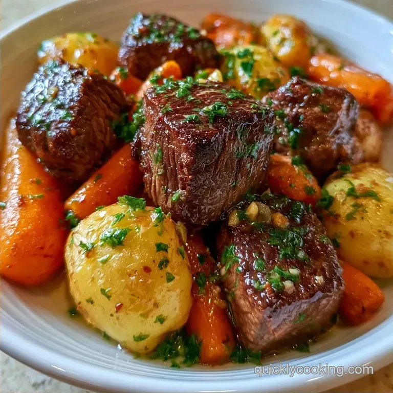 Garlic Butter Steak and Potato Foil Packets: Tender and Savory