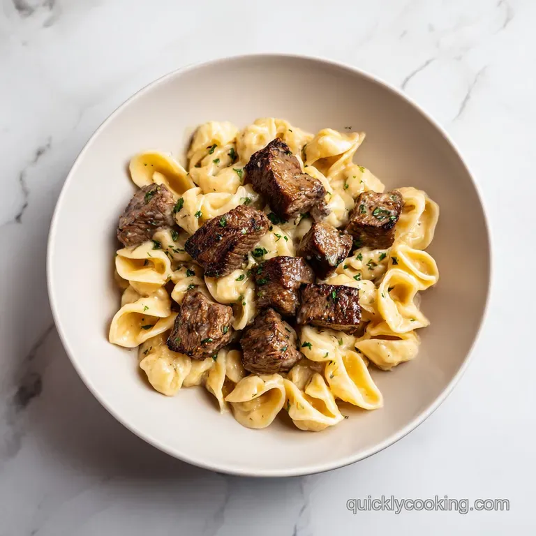 Garlic Butter Steak Bites: Creamy Parmesan Shells