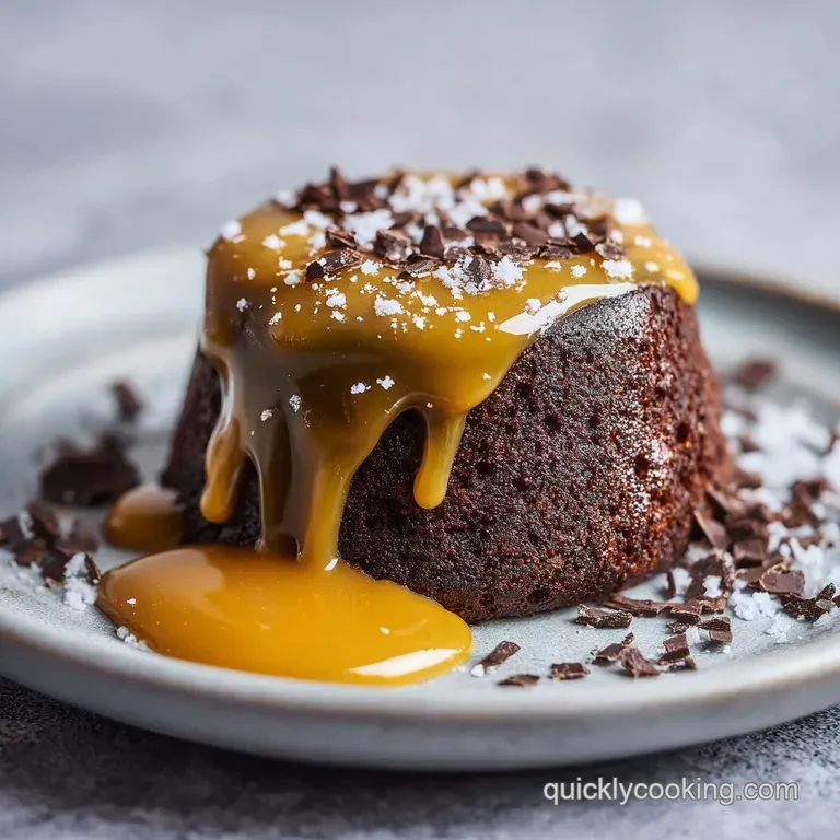 A precise slice of moist chocolate cake topped with creamy coconut-pecan frosting on a clean white porcelain plate.