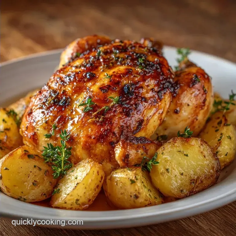 Greek Sheet Pan Chicken and Potatoes: Roasted