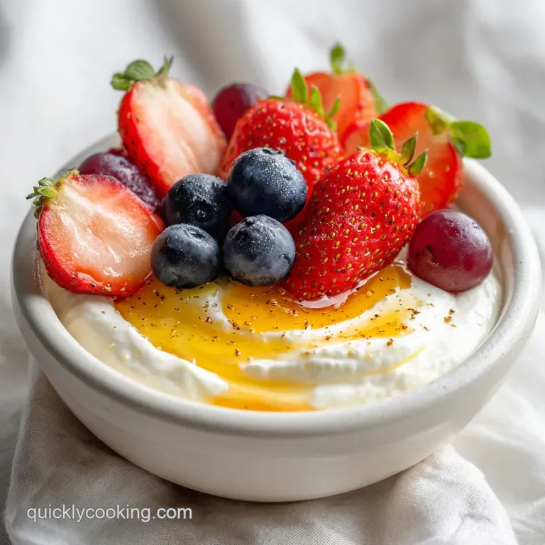 Fast Greek Yogurt Fruit Dip with Honey