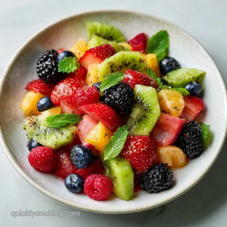 Healthy Brunch Fruit Salad: Zesty Lime Glaze