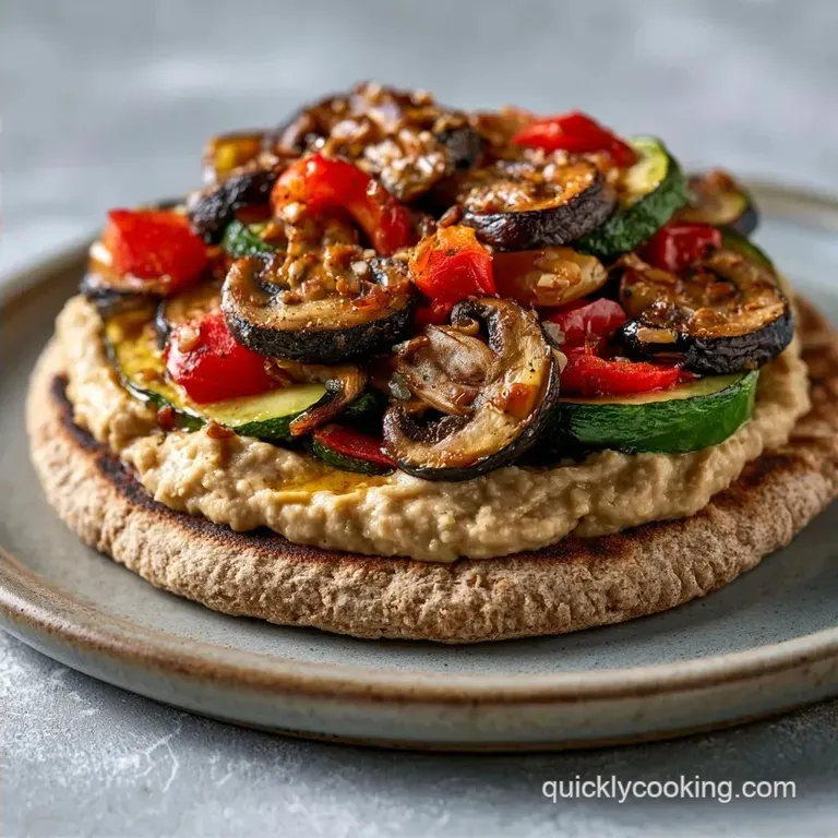 Healthy Veggie Flatbread Pizza in 30 Minutes