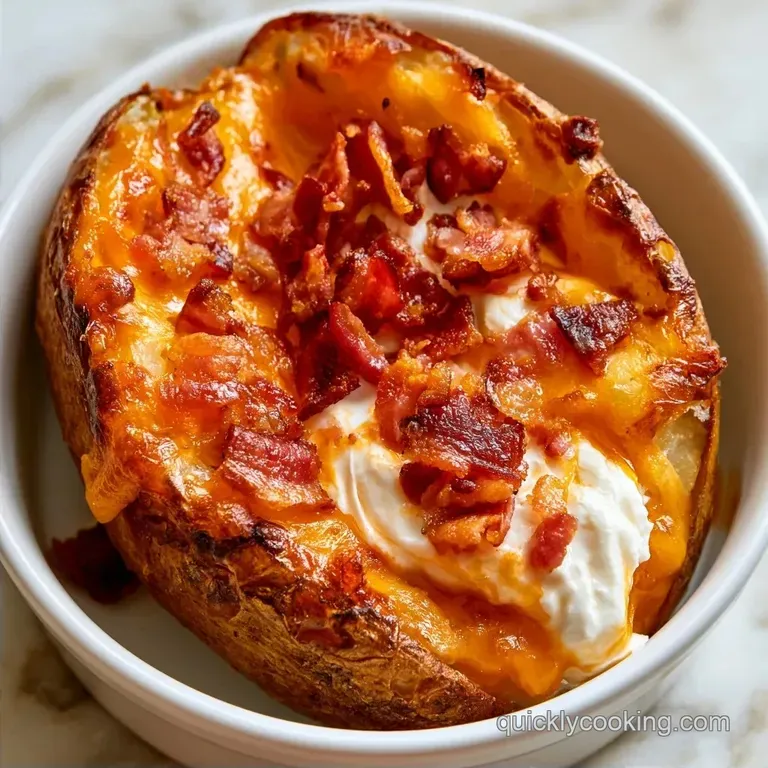 Crispy Skin Loaded Baked Potatoes