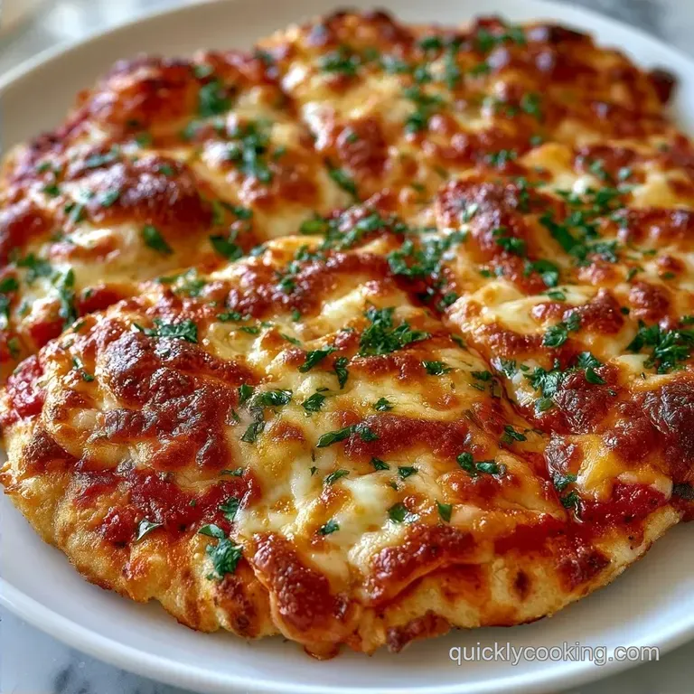 Ultra-Fast Low Calorie Flatbread Pizza