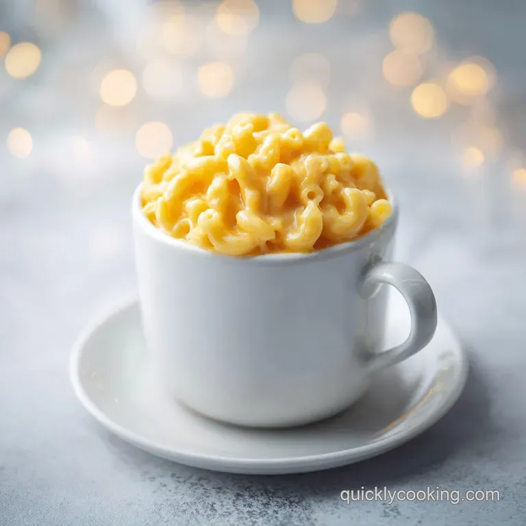 Microwave Mug Mac and Cheese with Sharp Cheddar