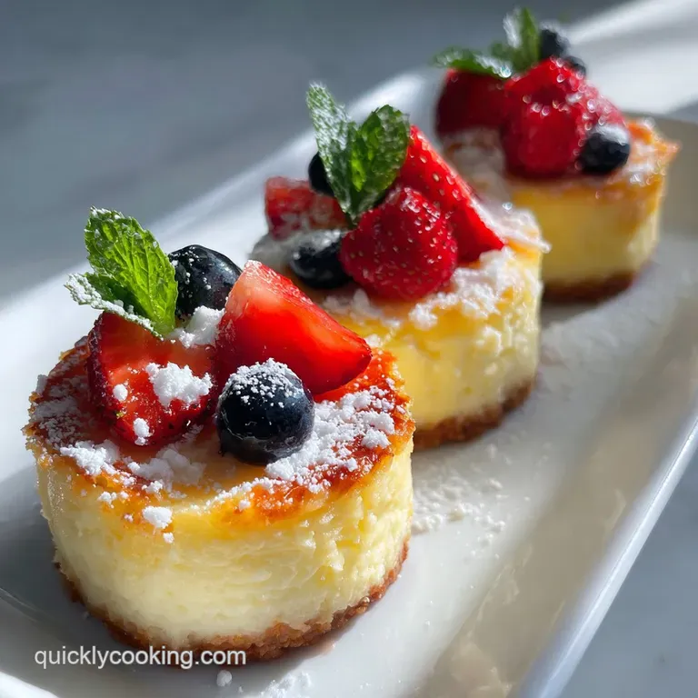 Mini Cheesecakes with Graham Cracker Crust