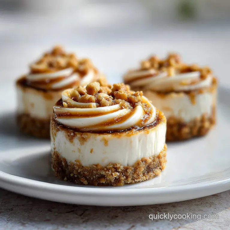 Mini No Bake Cinnamon Roll Cheesecakes