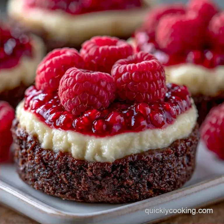 Mini Raspberry Cheesecake Bites with Oreo Crust
