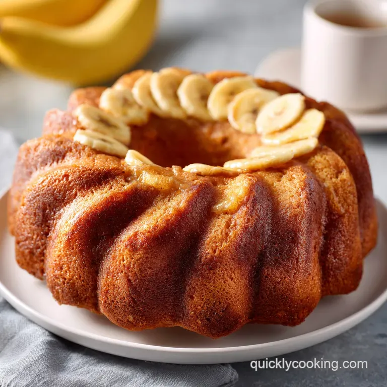 Moist Banana Bundt Cake Recipe
