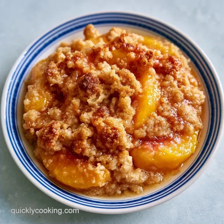 Old Fashioned Peach Crumble with Oats