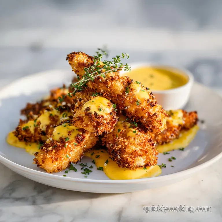 Pretzel Chicken: Ultra-Crispy with Mustard Cheddar Sauce