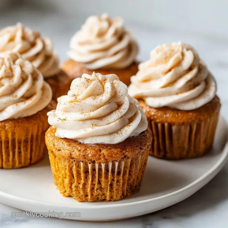 Pumpkin Cupcakes Cinnamon Cream Cheese Frosting