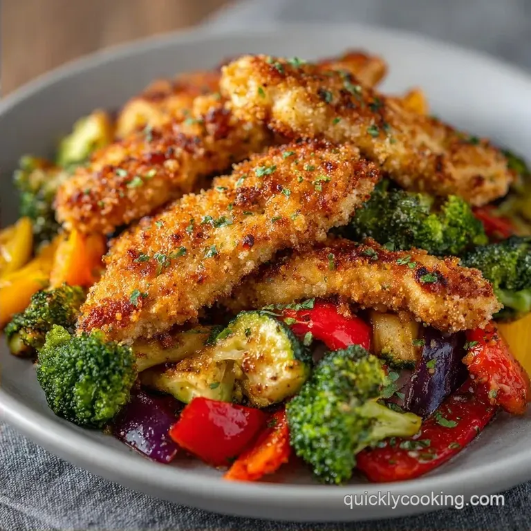 Parmesan Chicken and Veggies: Sheet Pan