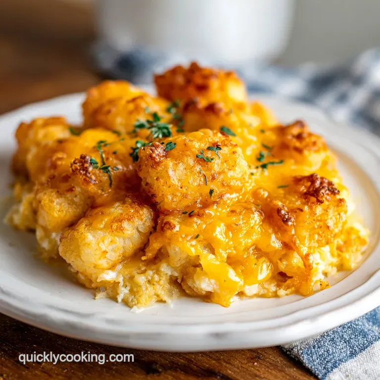 Chicken Tater Tot Casserole: Slow-Cooked Comfort