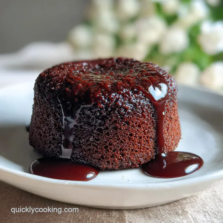Slice of dark chocolate cake with a glossy ganache, topped with fresh raspberries on a white plate, ready to eat.