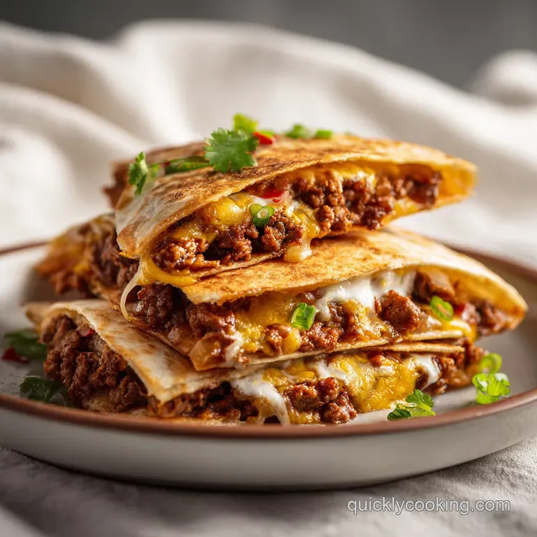 Smashburger Quesadillas: Crispy and Beefy