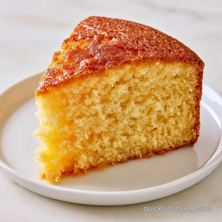 A thin slice of fluffy yellow cake topped with a dollop of whipped cream and a bright, fresh red raspberry.