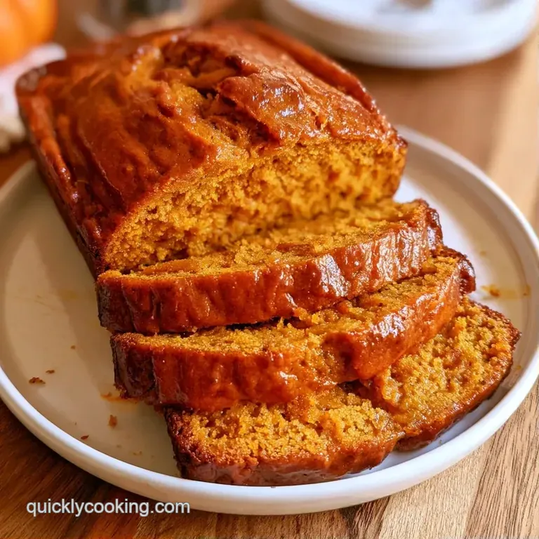 Two thick slices of spiced amber cake on a ceramic plate, topped with a pat of melting butter and a sprinkle of cinnamon.
