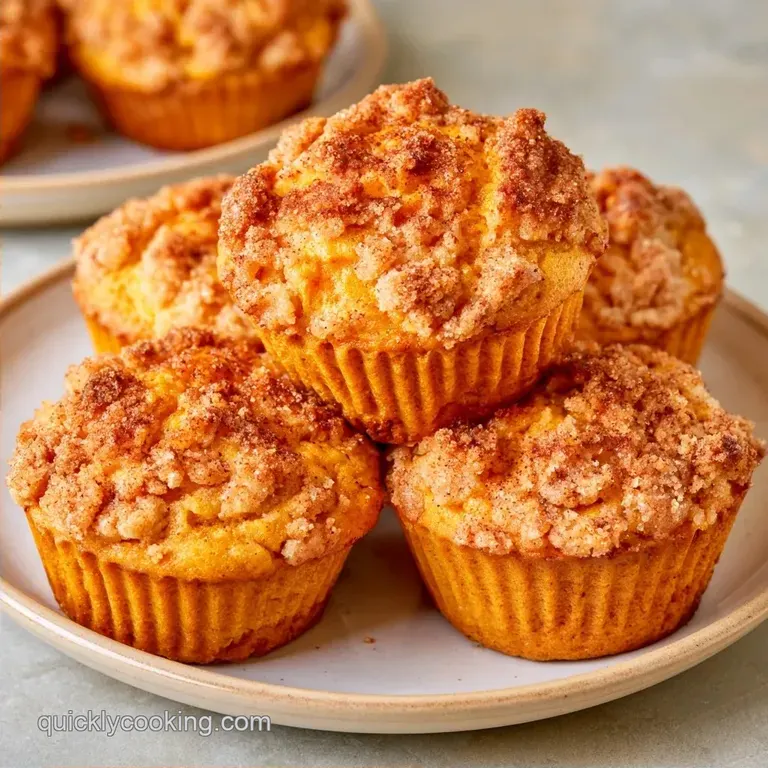 Healthy Sourdough Pumpkin Muffins with Cinnamon Streusel
