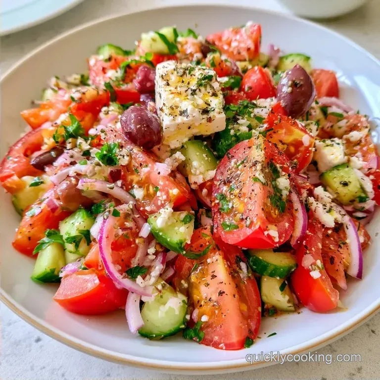 Traditional Greek Salad in 15 Minutes