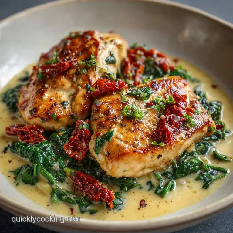 Tuscan Stove Top Chicken: Creamy and Rich