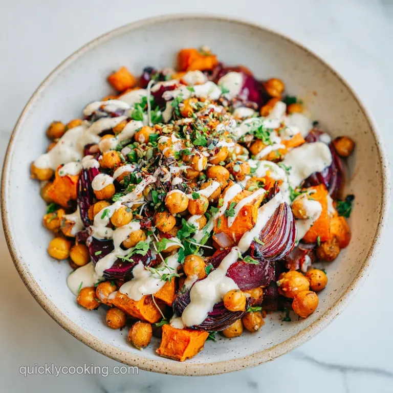 Vegan Buddha Bowl with Tahini Dressing